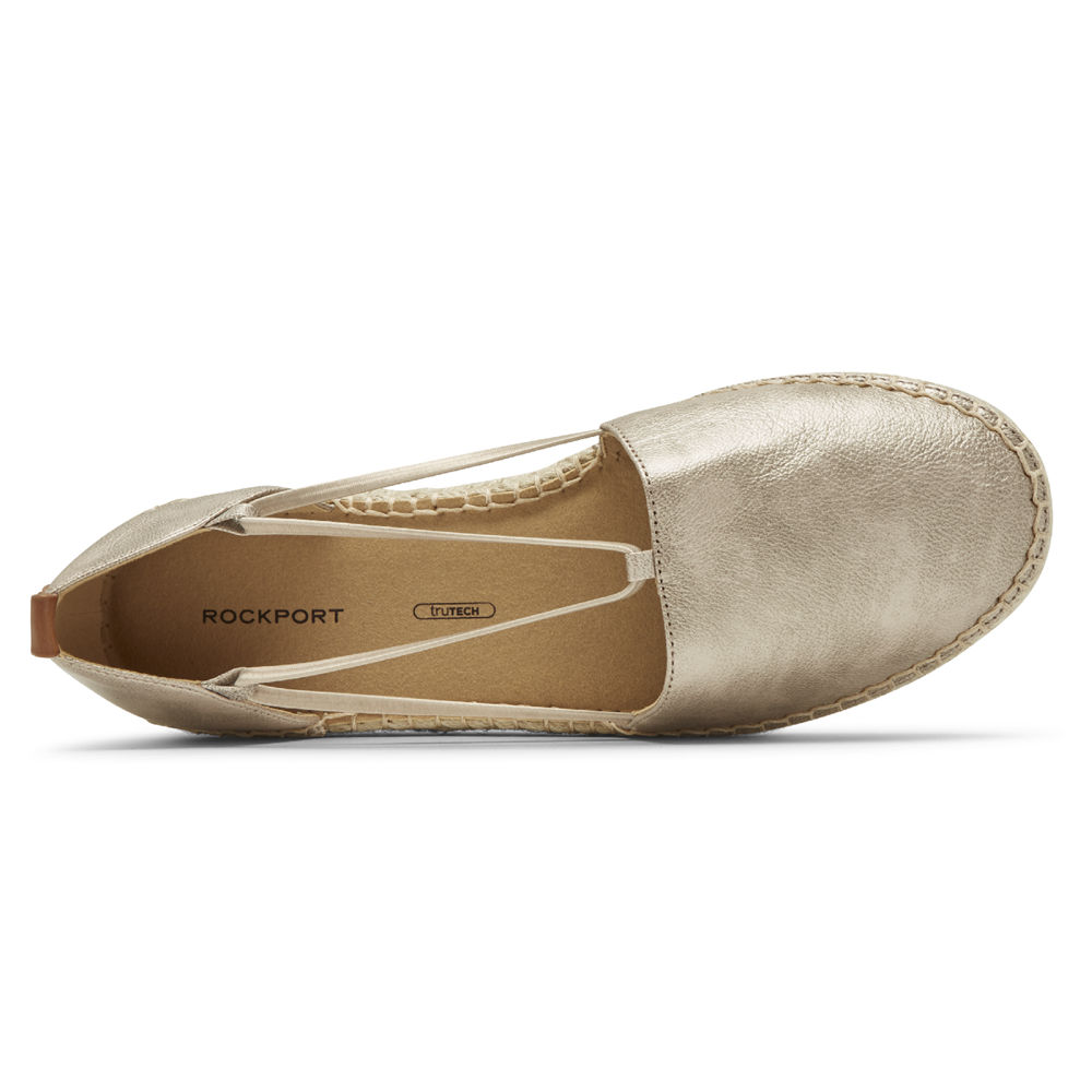 Sapato Vela Rockport Mulher Prateadas - Seaview Bungee - 92358ALZC